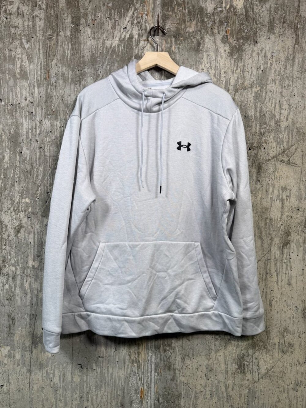 UNDER ARMOUR Men's UA Armour Fleece Twist Hoodie Size XL in Gray